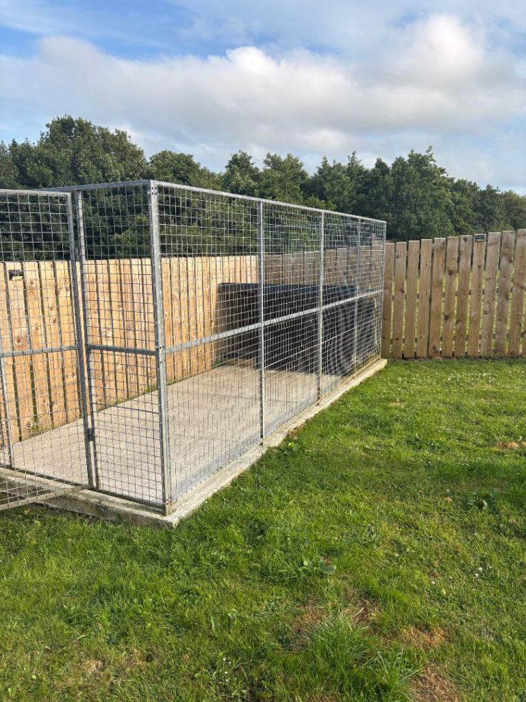 Dog run and kennel