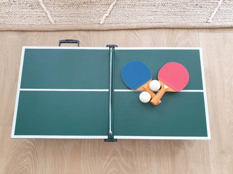 Used Mini Table Tennis Ping Pong Set, 660mm x 330mm