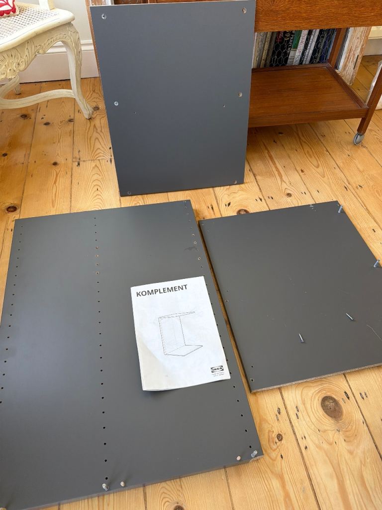 KOMPLEMENT Divider for frames, dark grey, 75-100x58 cm