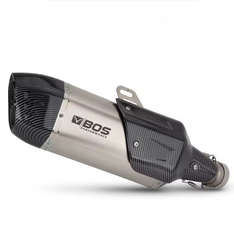 BOS Carbon Edition Slip On Exhaust System For BMW R1300GS Adventure 2023 - 2024