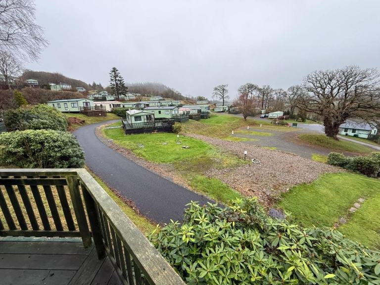Perfect Starter Caravan with Full Decking and Stunning Views at Kippford View Ho