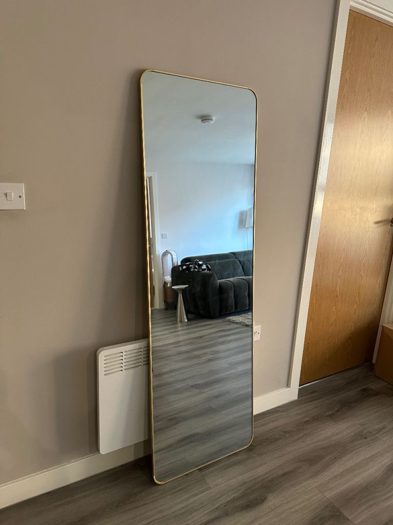 Full Length Gold Frame Mirror 161x52cm