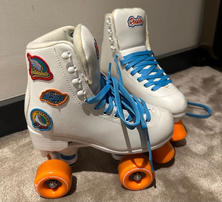 Rookie Fever Quad Roller Skates - White (used with the box)