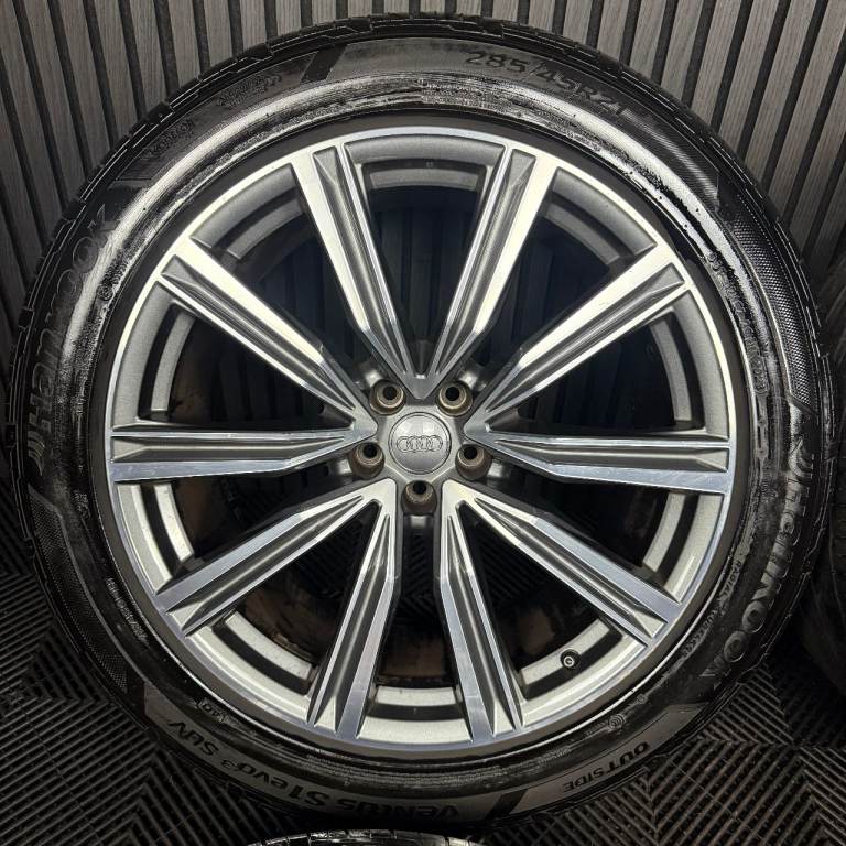 21'' GENUINE AUDI Q8 S LINE MULTISPOKE ALLOY WHEELS ALLOYS TYRES