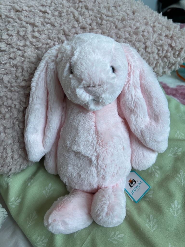 Jellycat medium pink bashful bunny BRAND NEW with tags