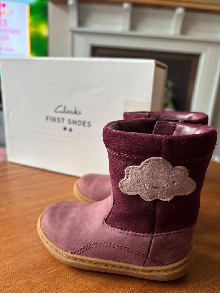 Girls. Clark’s Leather Boots