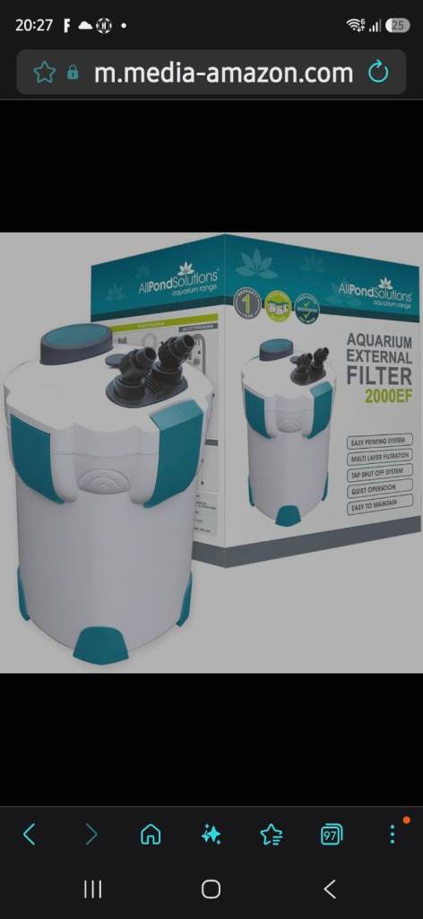 External fish tank filter 2000ef