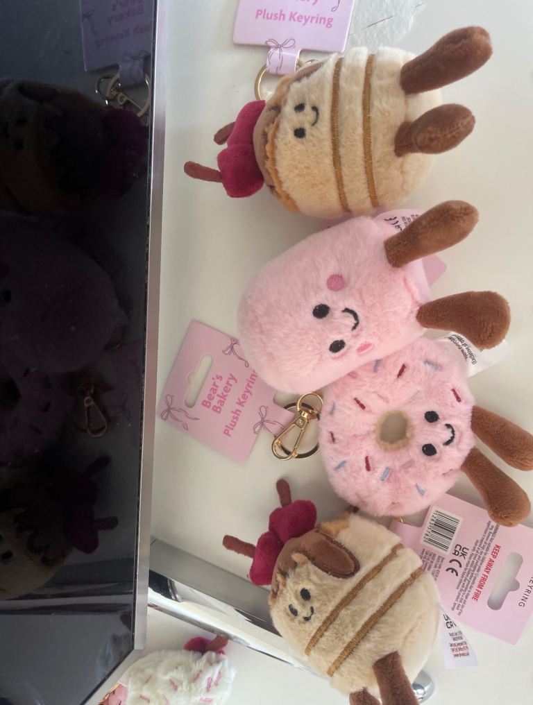 New Plush Keyrings - Cute Dessert Designs