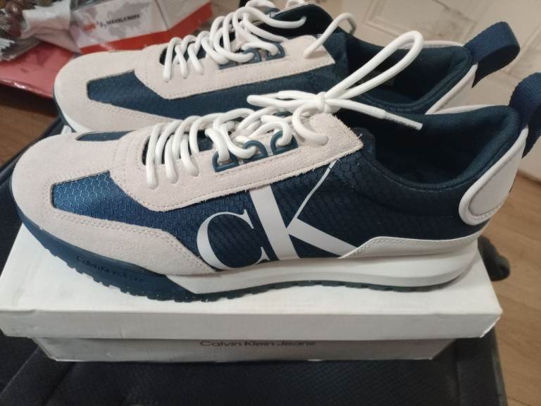 Calvin Klein Trainers - Brand New, Blue and Cream