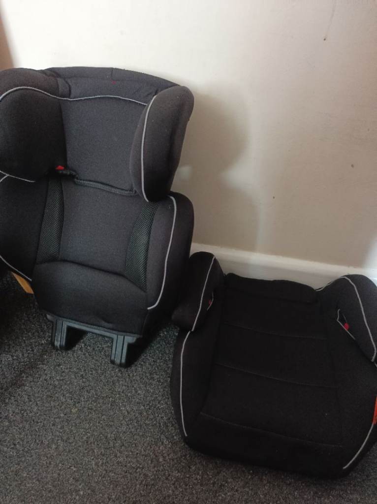 Halfords booster car seat with removable back