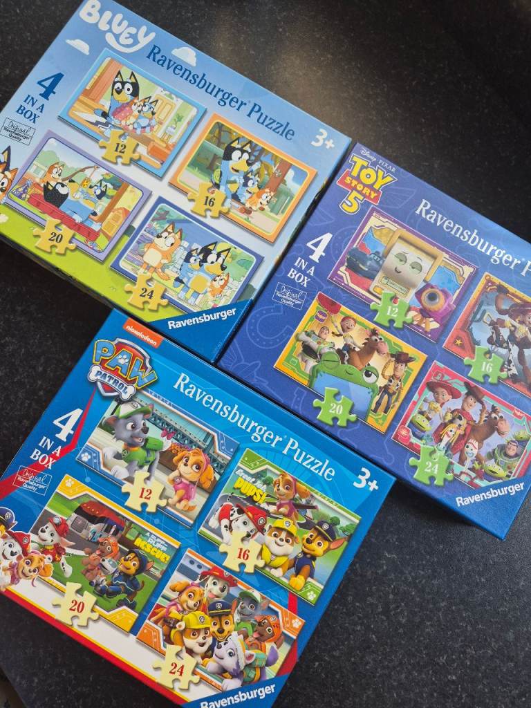 Ravensburger Kids Jigsaw Puzzles - Bluey, Toy Story, Paw Patrol