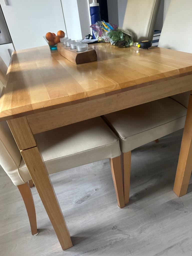 Dining:/kitchen table plus 4 chairs 