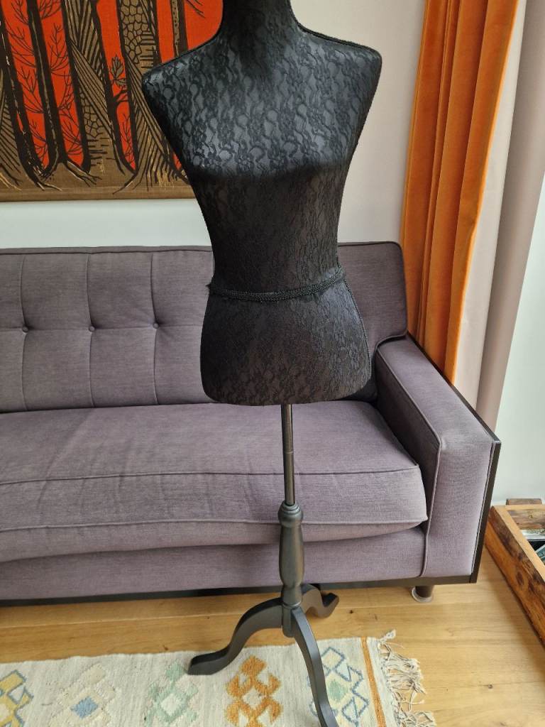 Black Mannequin Dress Form – Good Condition