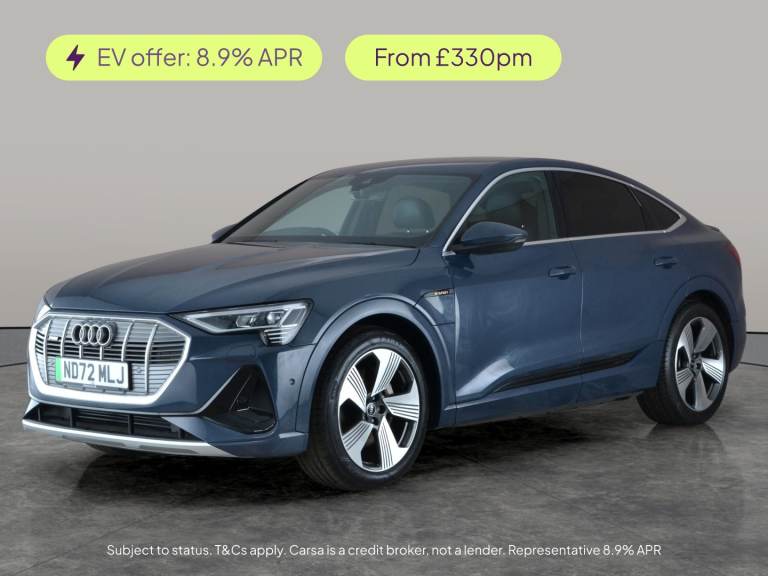 2023 Audi e-tron 55 S line Sportback 5dr Electric Auto quattro 95kWh (11kW Charger) (408 ps) Suv ...