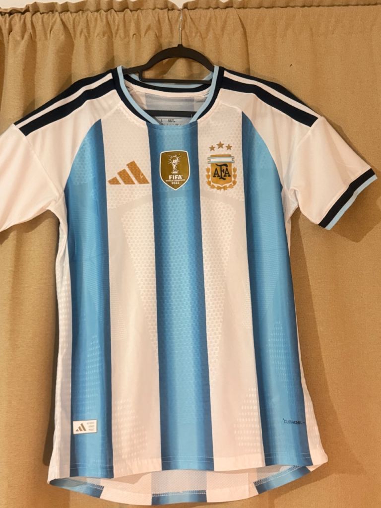 adidas Argentina Home Football Shirt 2026 World Cup Short Sleeve Adults Size S