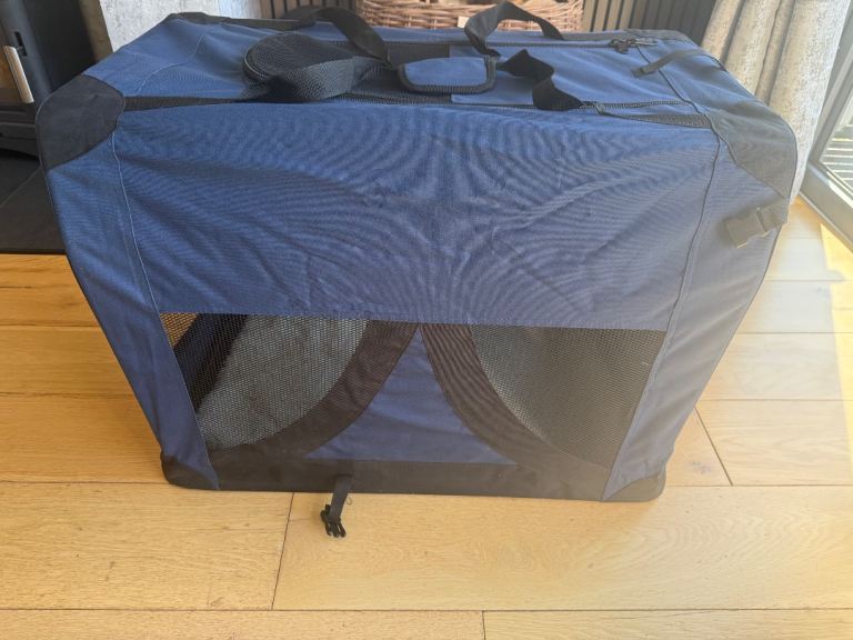 Heritage fabric folding doge crate 