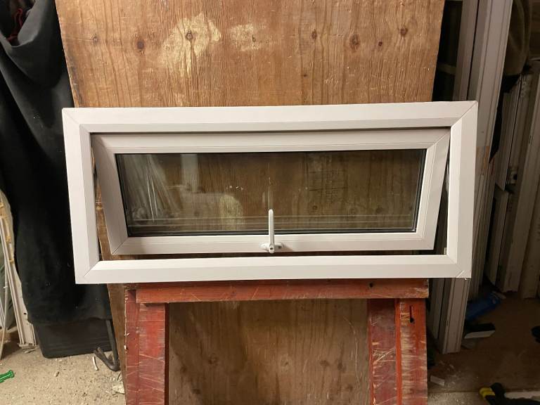 image for H 43 x W 99 cm - UPVC DOUBLE GLAZED WINDOW - CLEAR TOUGHENED GLASS (REF: SJ469H)