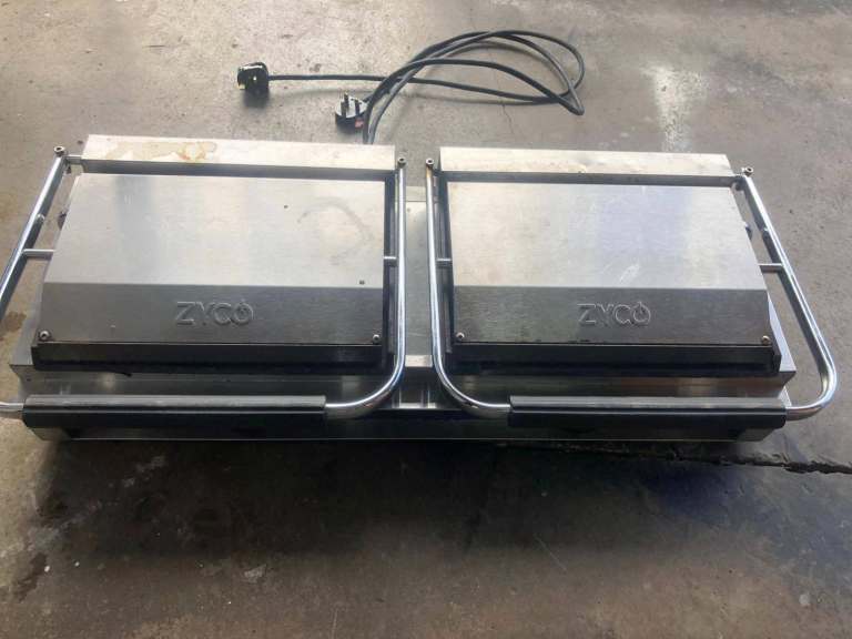 Zodiac 742020 Commercial / Professional Double Panini Grill- USED