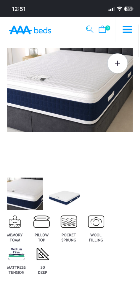 Mattress memory foam