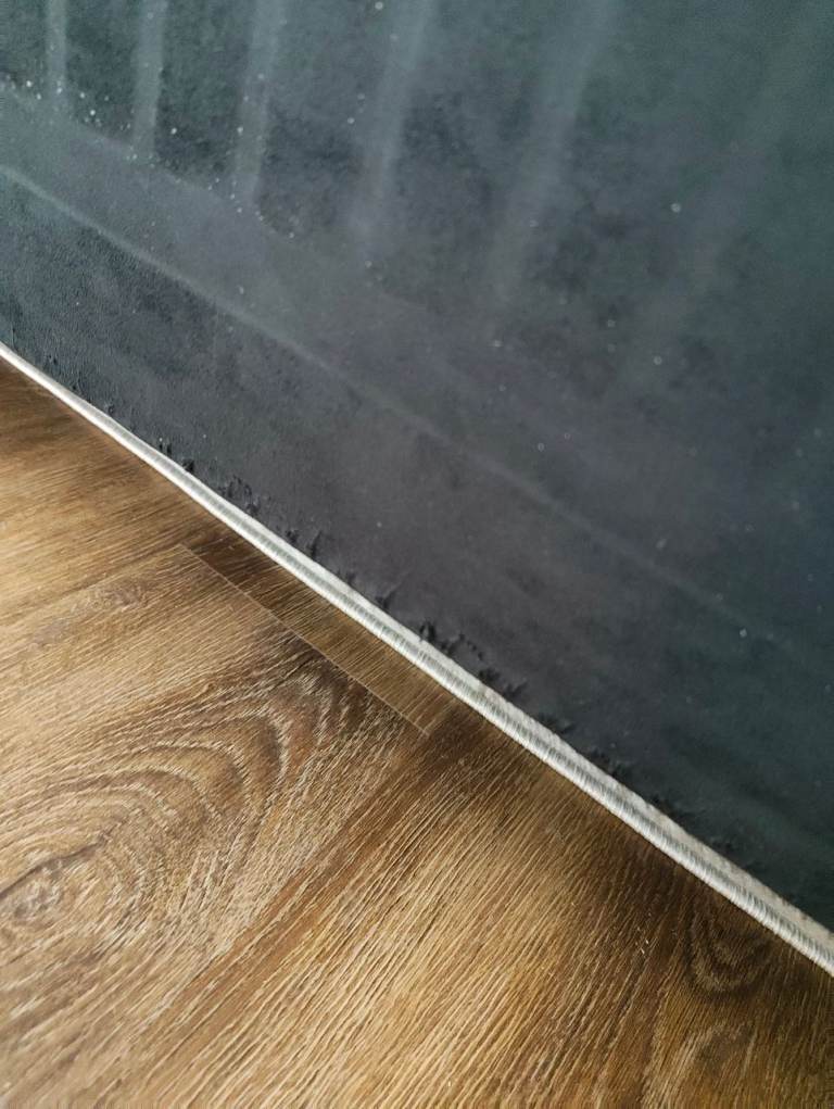 3 Seater DFS Sofa in Black Suede