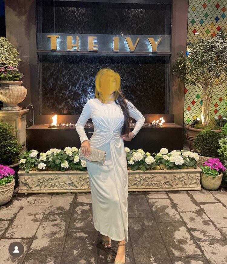 MAXI KNOT DETAIL DRESS - BEIGE