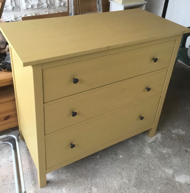 Large 3-drawer Chest-of-Drawers, Solid/Weighty