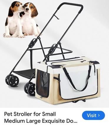 Almost new pawhut pet stroller suitable for small to medium size dogs with lift off carrier cost £90