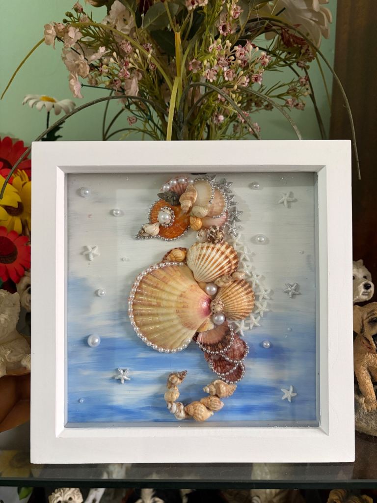 3D seahorse picture, 23 cm size