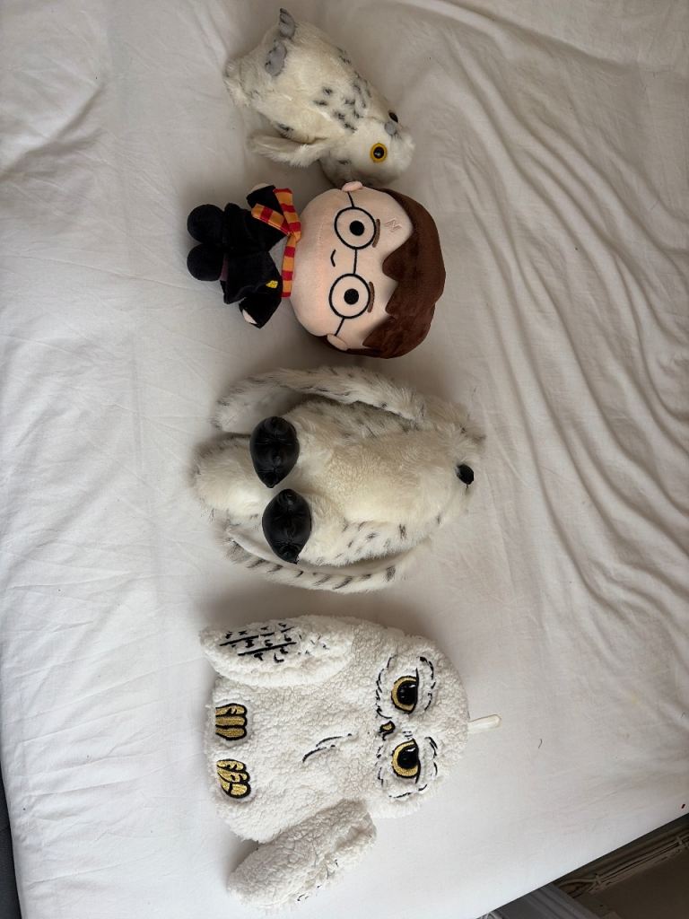 Harry Potter Plush Toys - Hedwig & Harry – Good Condition