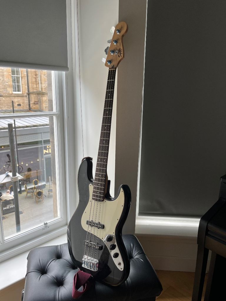 Squier Jazz Bass  - Black, Good Condition