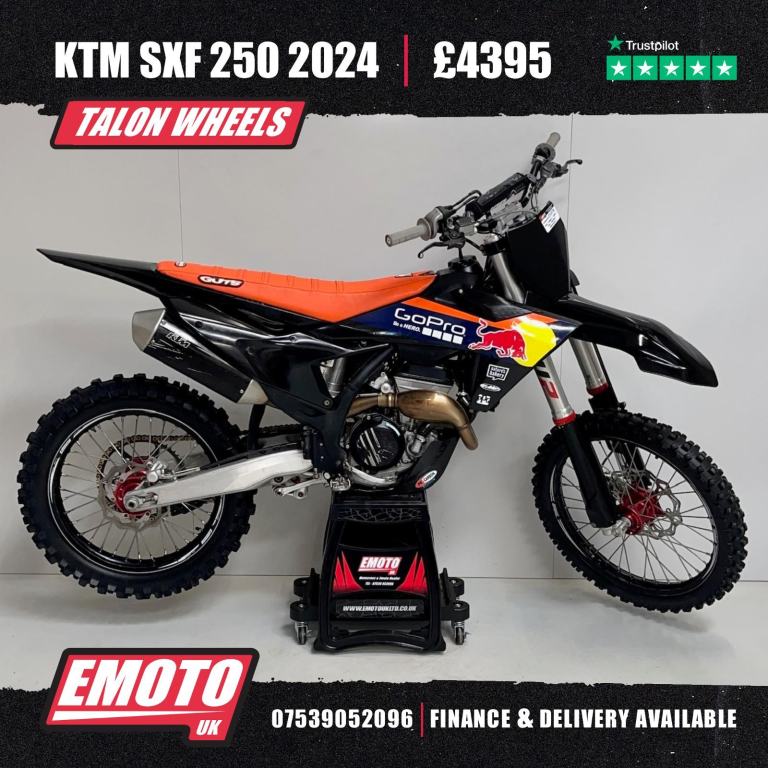 KTM SXF 250 2024 Motocross Bike 250cc TALON WHEELS @EmotoUK - Finance Available