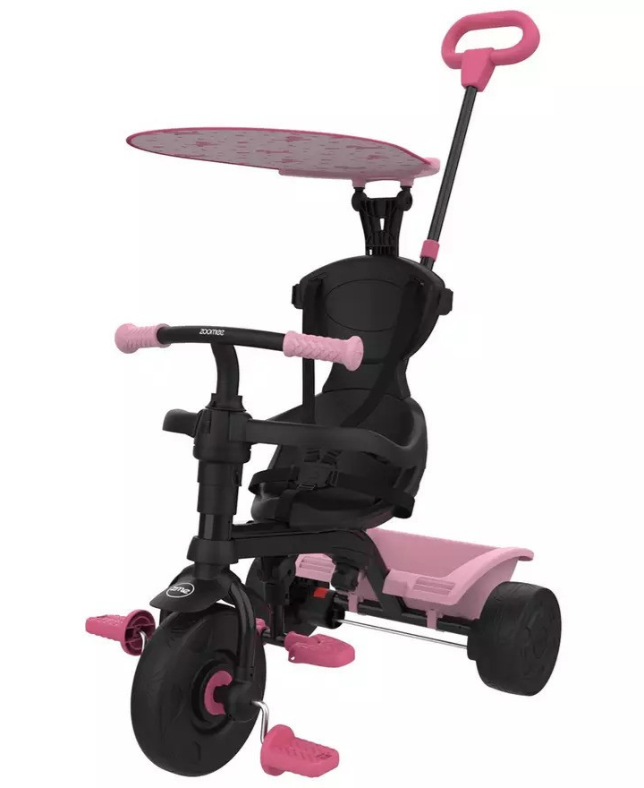 TP Toys Zoomee Unicorn Dream 4 in 1 Trike Push Chair Buggy Pink