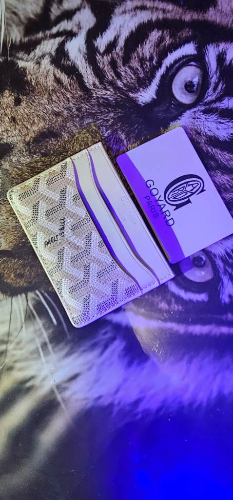 Goyard Card Holder - White, As Good As New