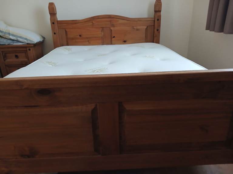 Double bed with mattress 