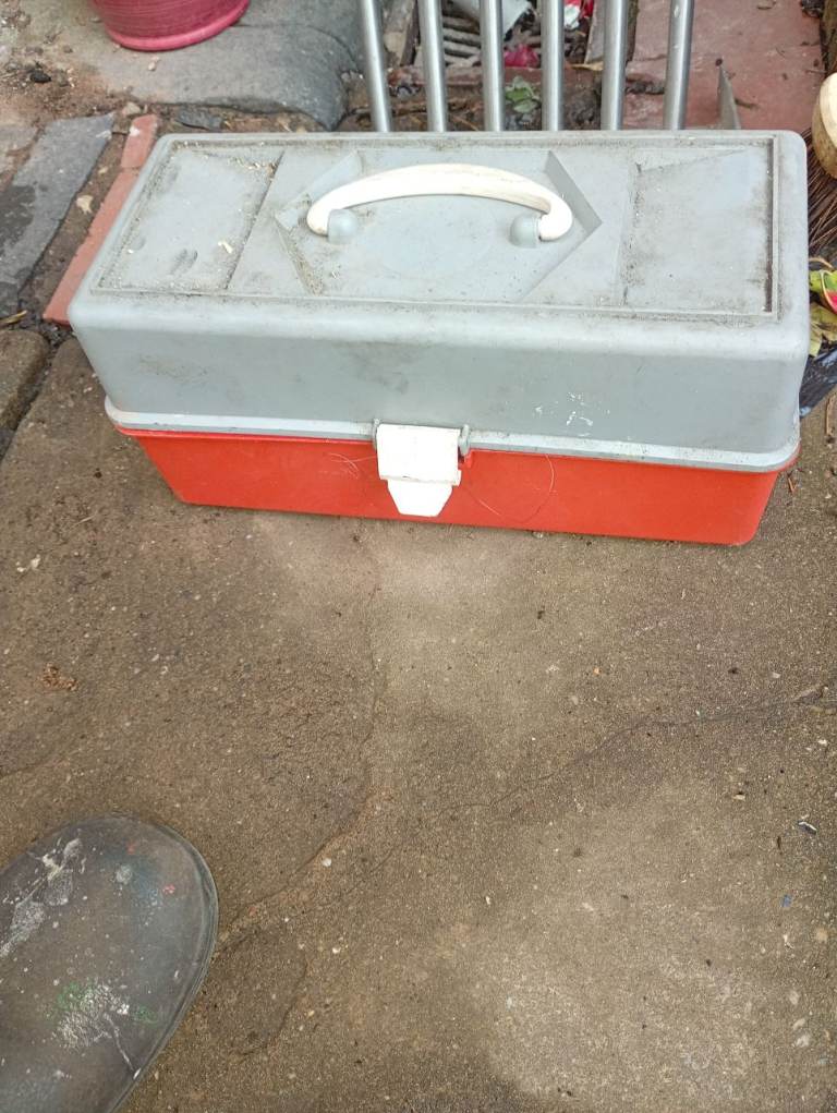 Fishing box with equipment 