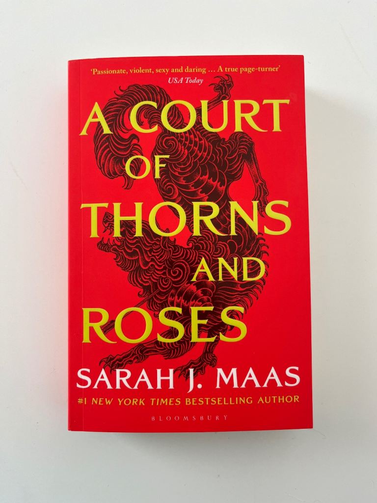 Bestseller fantasy book ACOTAR A court of thorns and roses by Sarah J. Maas