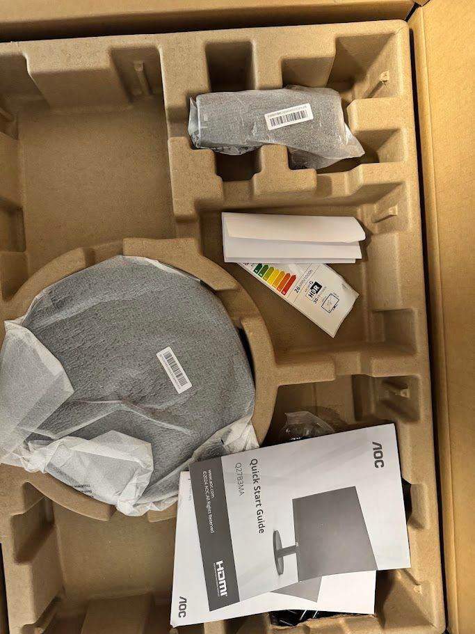 New AOC Q27B3MA 27 inch QHD 75Hz 4ms 1440p HDMI and DisplayPort Monitor