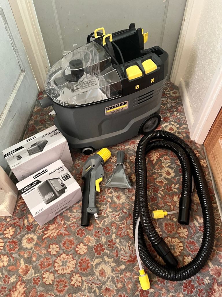 Karcher PUZZI 9/1 batt Professional 36v Cordless upholstery Cleaner Car valeting 