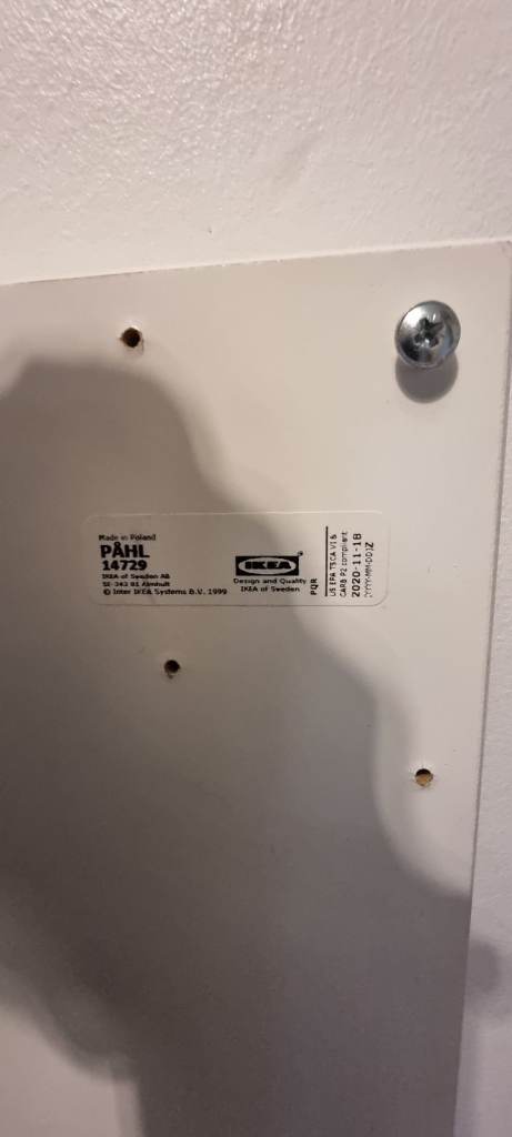 Ikea desk with adjustable height and two tops: 96x58cm, 128x56cm