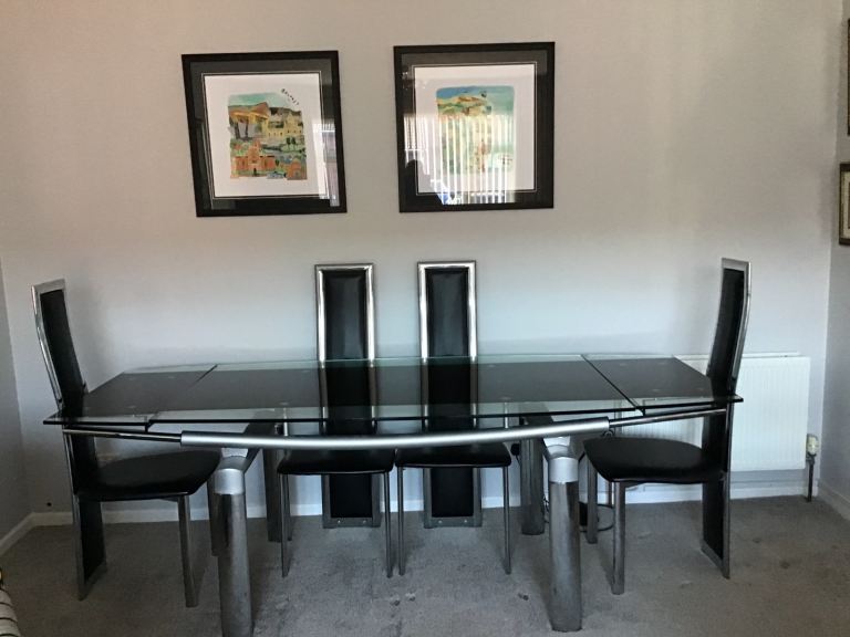 Glass Table and Chairs