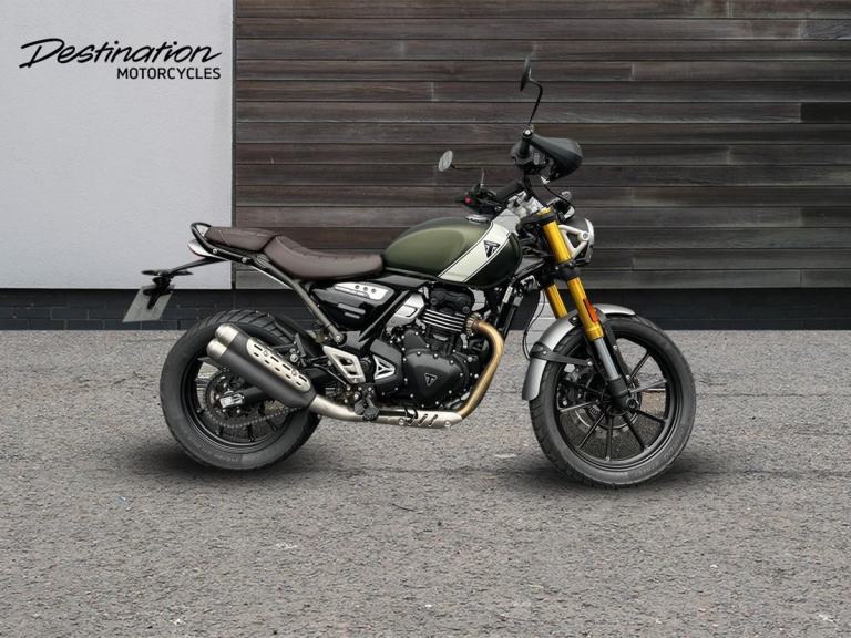 2024 Triumph SCRAMBLER 400X Petrol green Manual