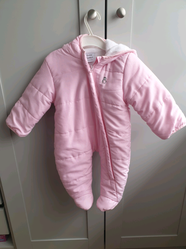 Baby girls snowsuit 6-9 months