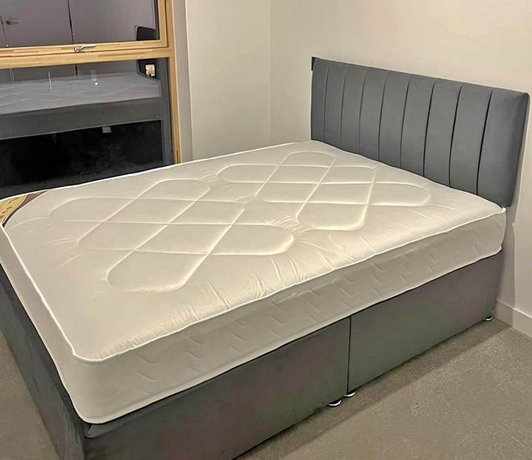 image for Brand New Divan Double Bed Base 4FT6 with Mattress – Storage Included, Sale **