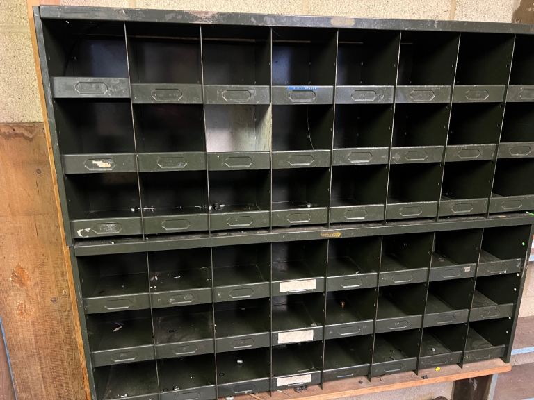 Industrial pigeon hole storage units / shelving racking 