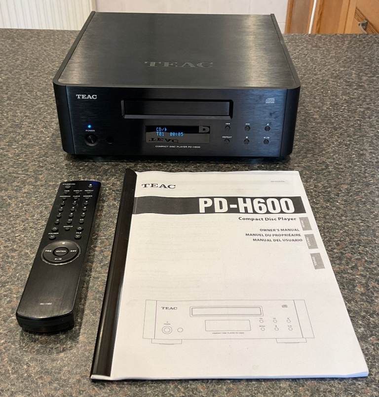 TEAC PD-H600 CD Player ~ ORIGINAL BOX, REMOTE & Manual