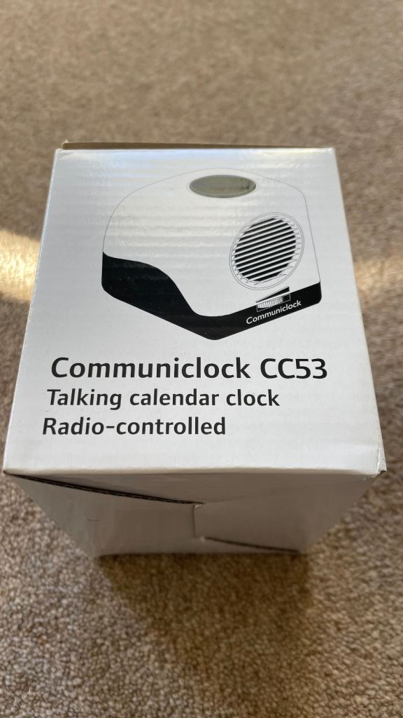 Communiclock Talking Clock for Blind or Partially Sighted 