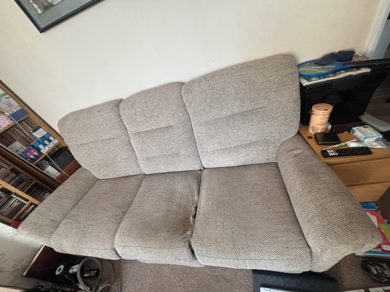 Three Seater Settee (Biege)