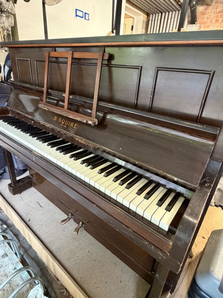FREE B. Squire Upright Piano – Fair Condition