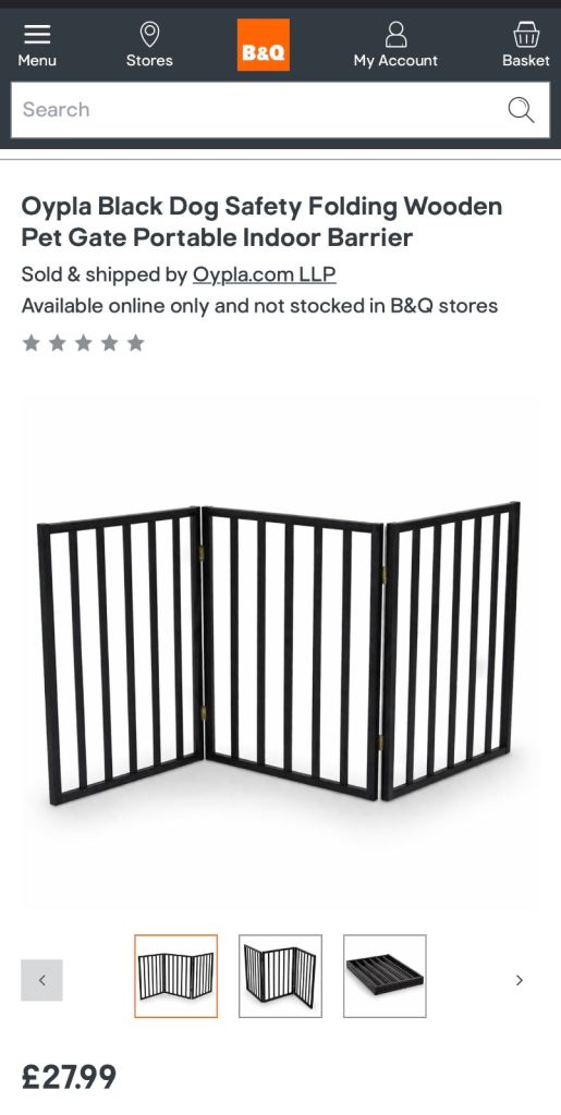 Folding Wooden Pet Gate Portable Indoor