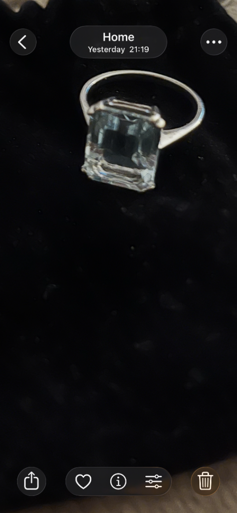 Aquamarine ring